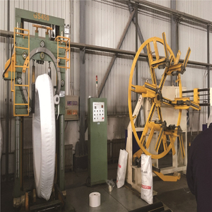 GW400 large pipe coil wrapping machine,tiiting and wraooing machine